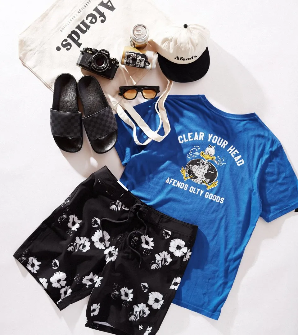 Afends Mens Clear Your Head - Standard Fit Tee