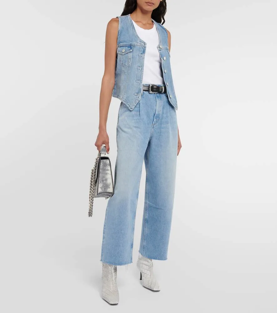 Dagna high rise wide leg jeans AGOLDE, blue