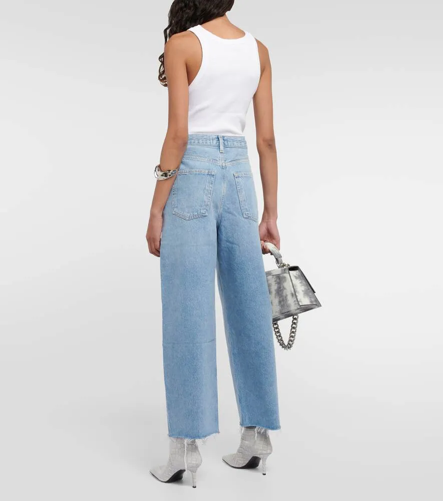 Dagna high rise wide leg jeans AGOLDE, blue