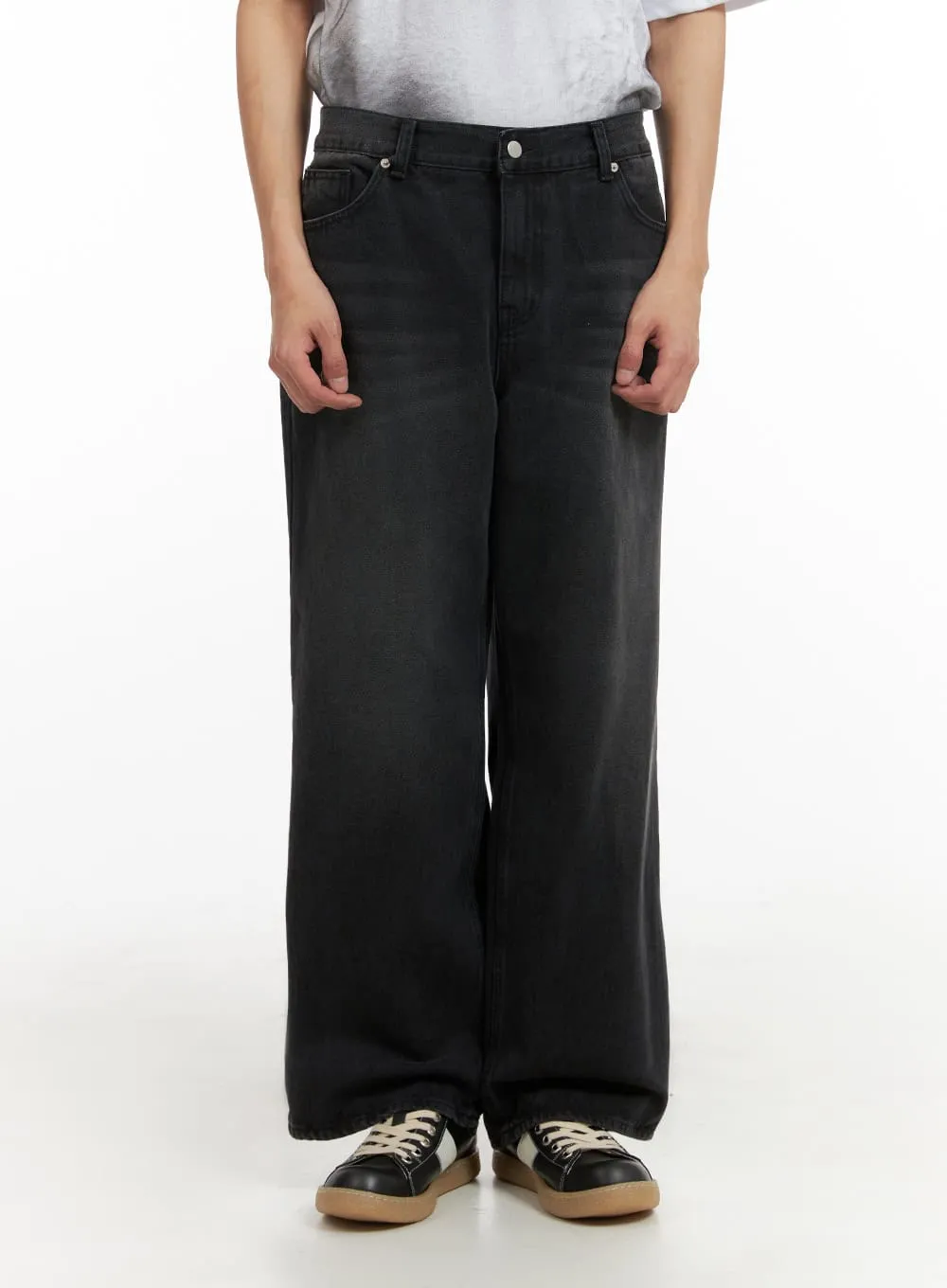 Men's Wide Leg Baggy Jeans IY410