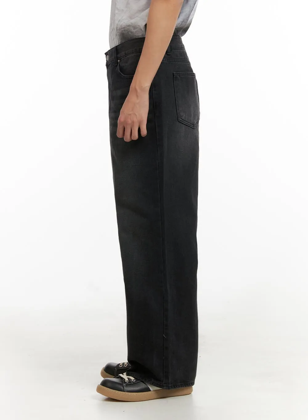 Men's Wide Leg Baggy Jeans IY410
