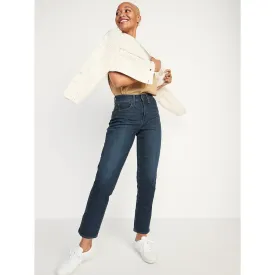 ON Extra High Button-Fly Dark Blue Jeans