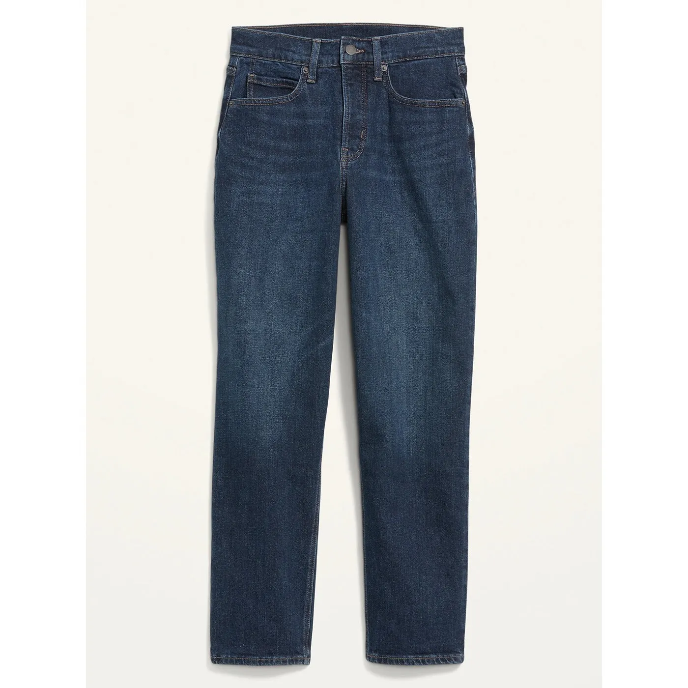 ON Extra High Button-Fly Dark Blue Jeans