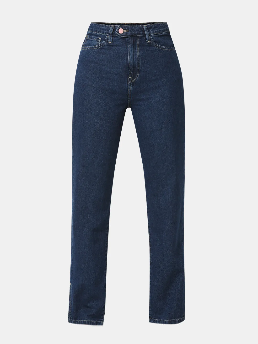 Spykar Dark Blue High Rise Jeans For Women
